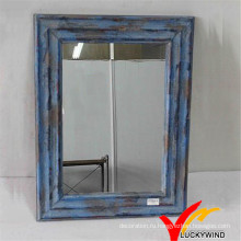 Потертый Chic Blue Малые декоративные рамы деревянные настенные зеркала